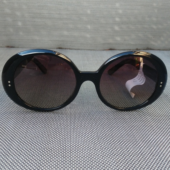 Celine Women's Round Sunglasses Black New, 57mm - Picture 3 of 7